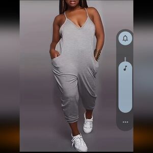 V-Neck Jumpsuit - (Never worn)